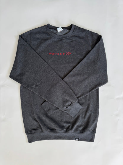MVMNT IS MDCN Cozy Crewneck Charcoal