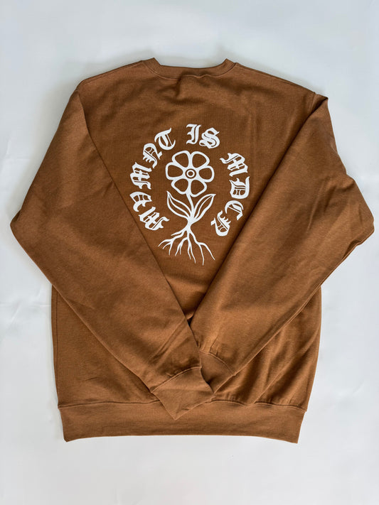MVMNT IS MDCN Cozy Crewneck Caramel