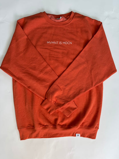 MVMNT IS MDCN Cozy Crewneck Orange