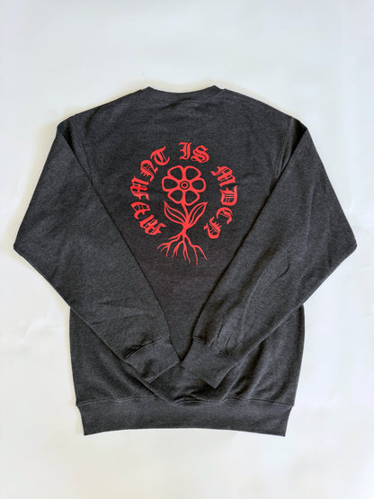 MVMNT IS MDCN Cozy Crewneck Charcoal