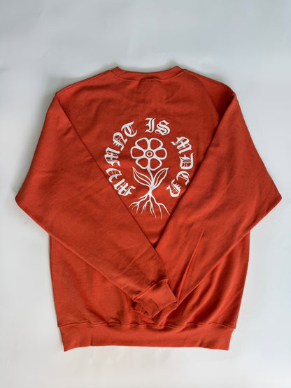MVMNT IS MDCN Cozy Crewneck Orange