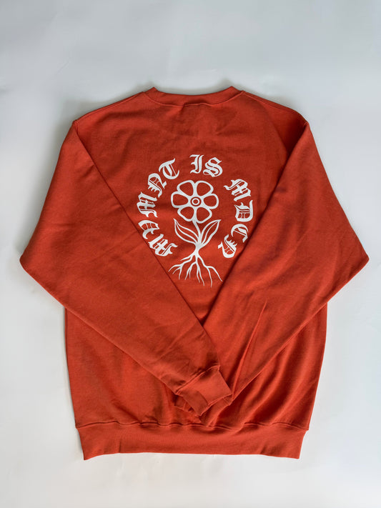 MVMNT IS MDCN Cozy Crewneck Orange